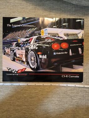 Corvette Racing C5-R Poster - Black Corvette Artwork